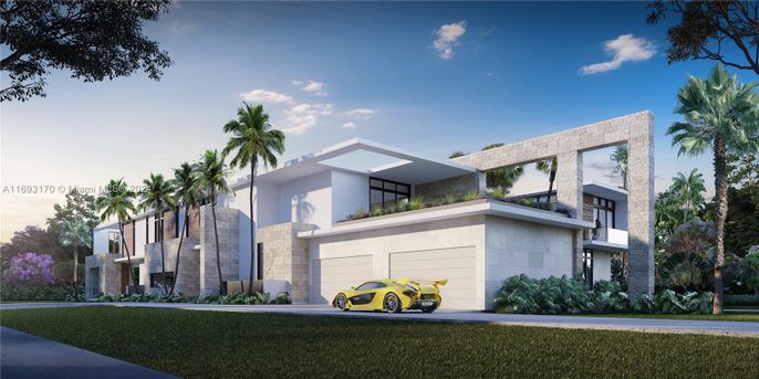 Attached, Exterior, Facade, Modern