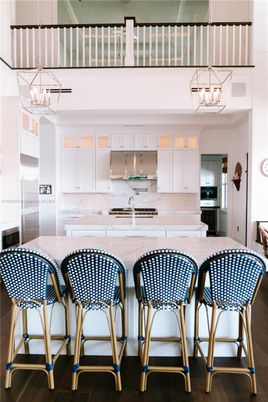 Interior, Kitchen, Pendant Lights, Stainless Steel Appliances, Wood Texture Flooring