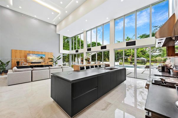 Interior, Kitchen, Living room, Recessed Lighting