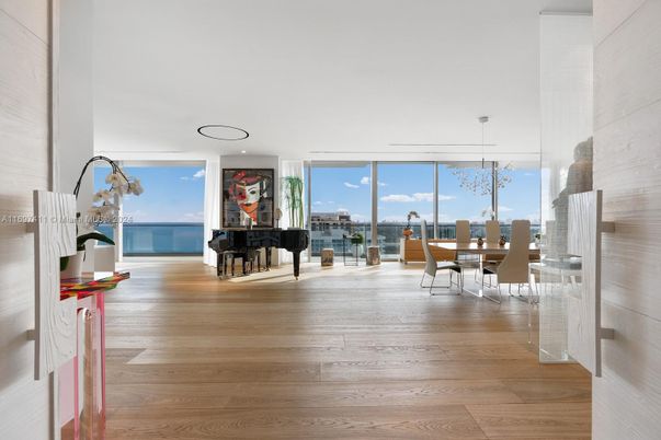 Dining room, Interior, Piano, Water, Wood Texture Flooring