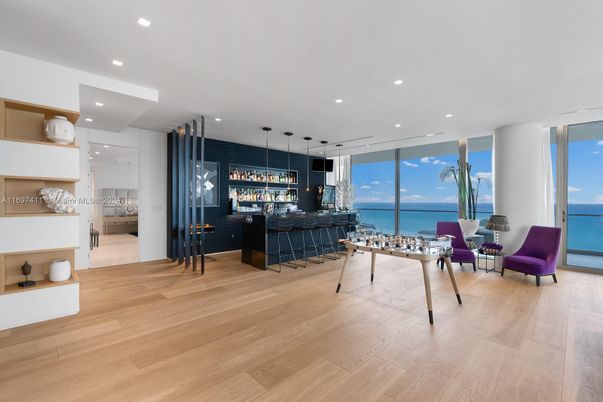 Interior, Pendant Lights, Recessed Lighting, Water, Wood Texture Flooring