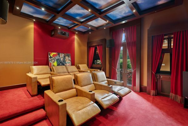 Home Theatre Room, Interior, Projection Screen, Recessed Lighting, Theatre Room