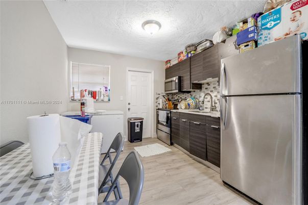 Interior, Kitchen, Wood Texture Flooring