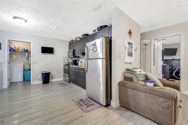 Interior, Kitchen, Wood Texture Flooring