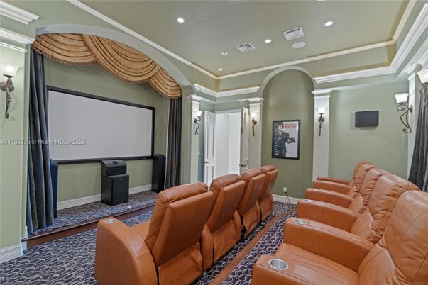 Home Theatre Room, Interior, Projection Screen, Recessed Lighting, Theatre Room