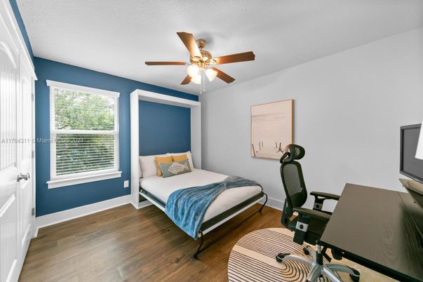 Bedroom, Home Office, Interior, Wood Texture Flooring
