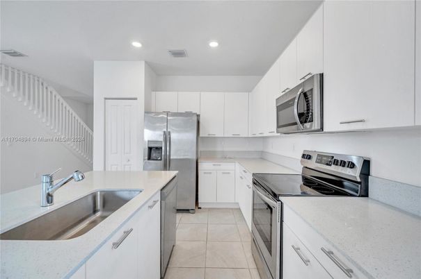 Interior, Kitchen, Recessed Lighting, Stainless Steel Appliances
