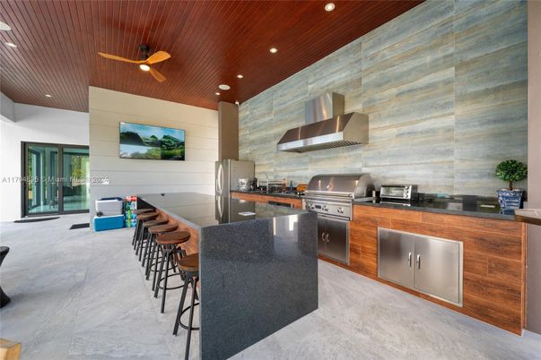 Interior, Kitchen, Recessed Lighting, Stainless Steel Appliances, Wooden Ceilings