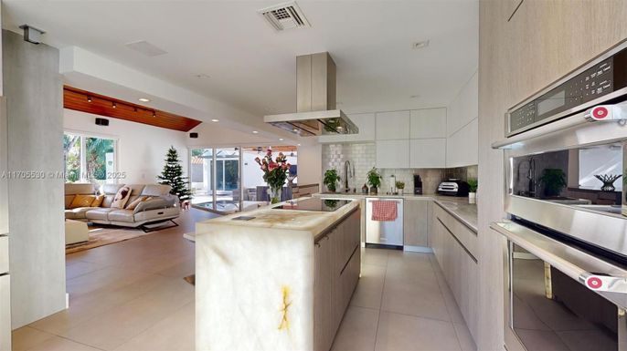 Interior, Kitchen, Living room, Recessed Lighting, Stainless Steel Appliances