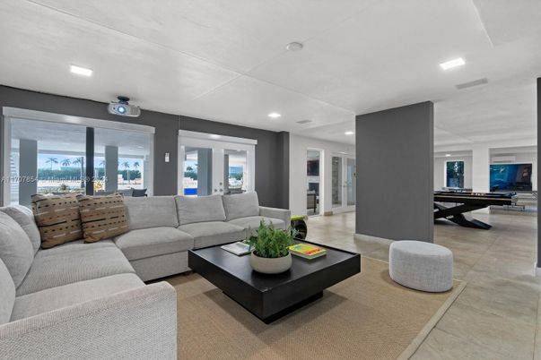 Interior, Living room, Recessed Lighting