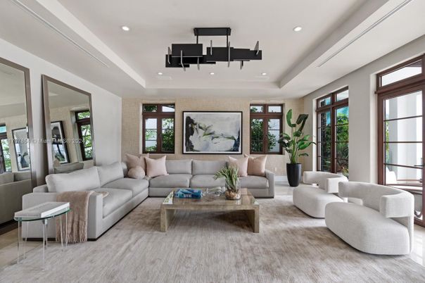 Interior, Living room, Recessed Lighting