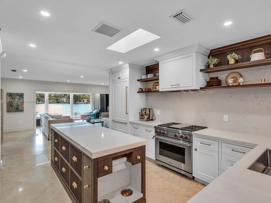 Interior, Kitchen, Recessed Lighting, Stainless Steel Appliances