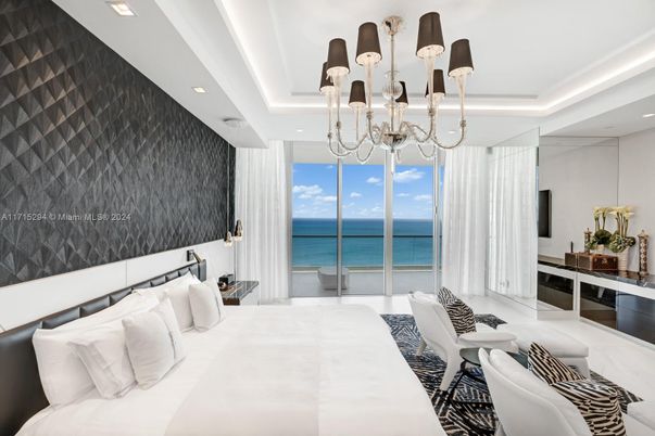 Bedroom, Chandelier, Interior, Recessed Lighting, Water