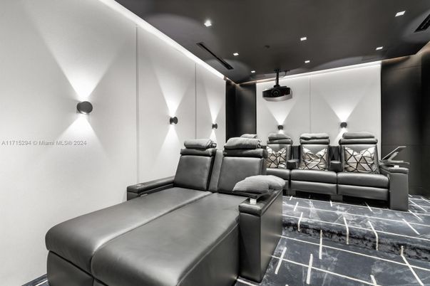 Home Theatre Room, Interior, Projection Screen, Recessed Lighting, Theatre Room