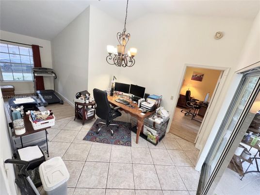 Chandelier, Home Office, Interior
