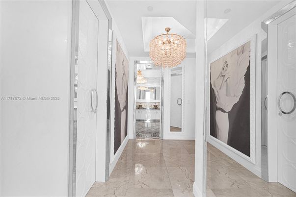 Chandelier, Interior, Marble