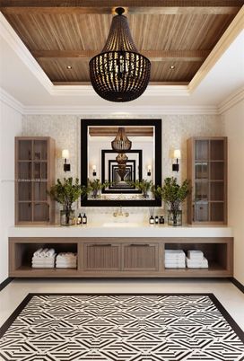 Chandelier, Interior, Recessed Lighting, Wooden Beams, Wooden Ceilings