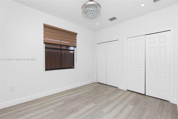 Chandelier, Empty room, Interior, Recessed Lighting, Wood Texture Flooring