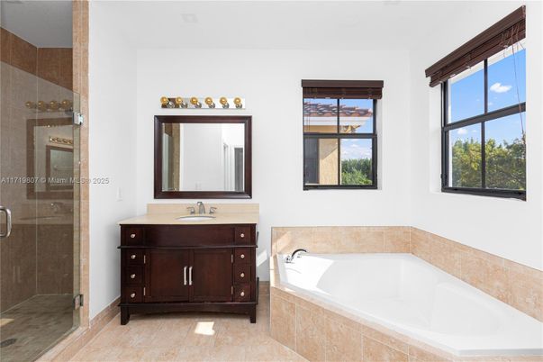 Bathroom, Dual Sink Vanities, Glass Shower, Interior