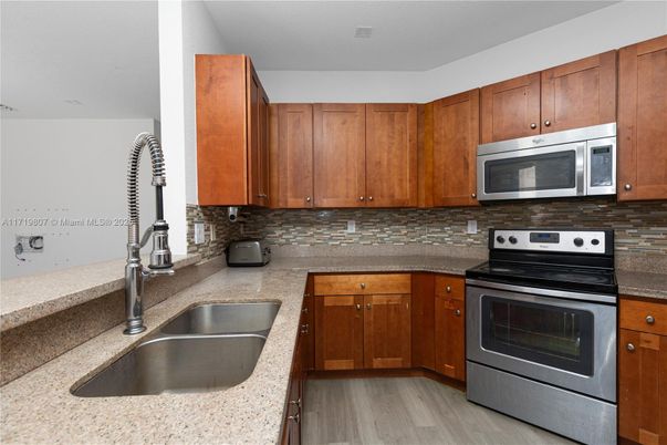 Interior, Kitchen, Wood Texture Flooring