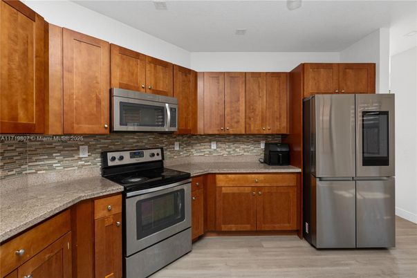 Interior, Kitchen, Wood Texture Flooring