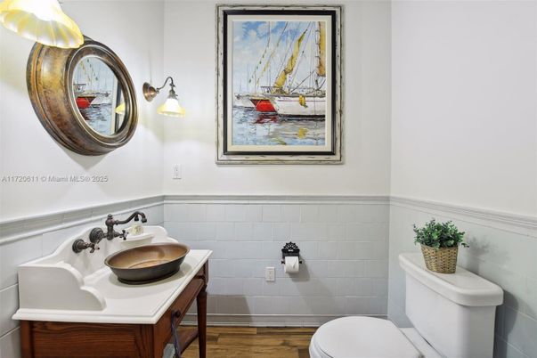 Bathroom, Interior, Wood Texture Flooring