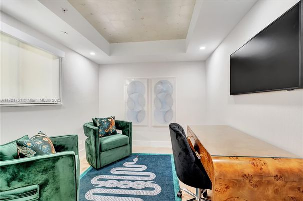 Home Office, Interior, Recessed Lighting