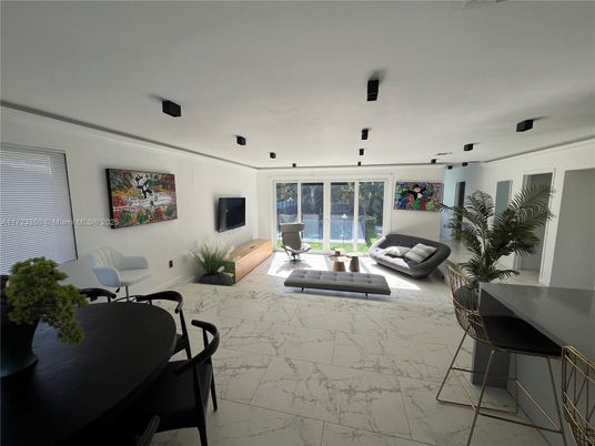 Dining room, Interior, Marble