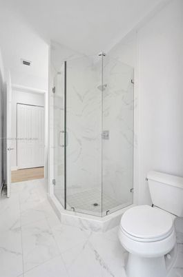 Bathroom, Glass Shower, Interior, Marble, Marble Walls