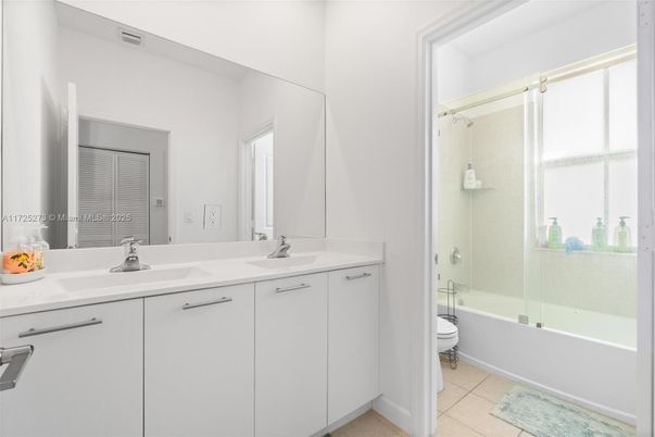 Bathroom, Dual Sink Vanities, Glass Shower, Interior