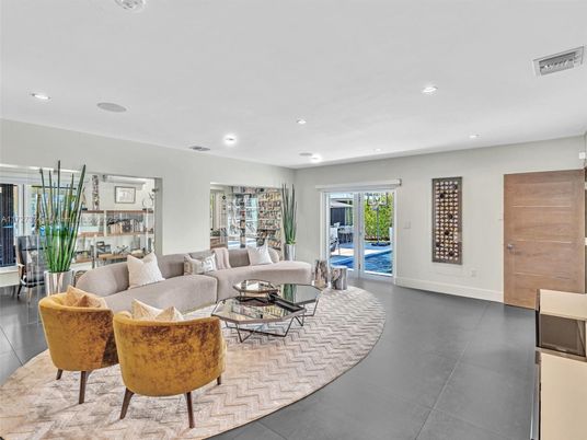 Interior, Living room, Recessed Lighting
