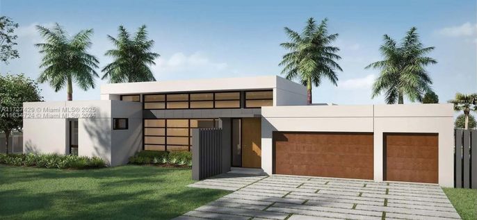 Attached, Backyard, Exterior, Facade, Modern