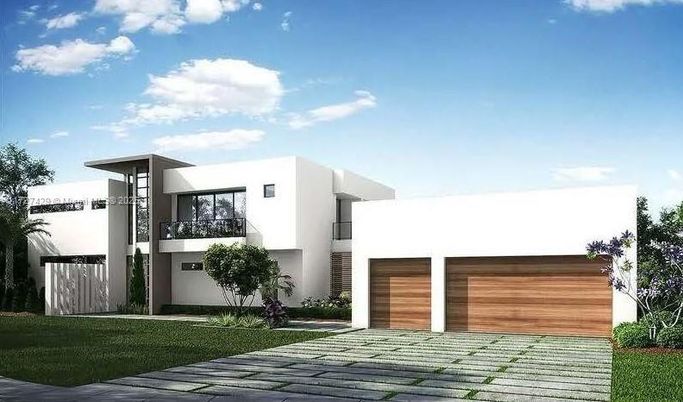 Attached, Backyard, Exterior, Facade, Modern