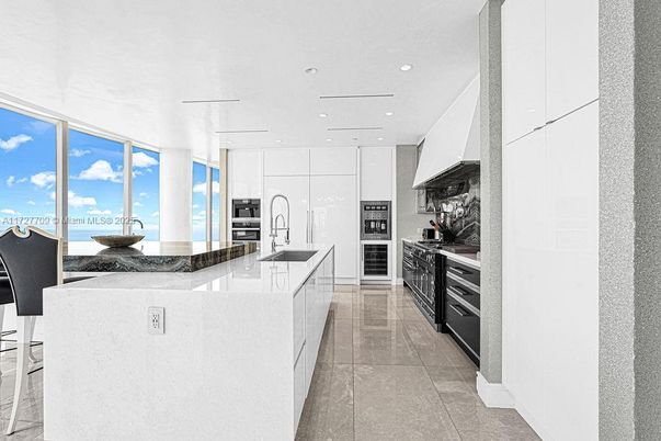 Interior, Kitchen, Recessed Lighting, Stainless Steel Appliances, Water