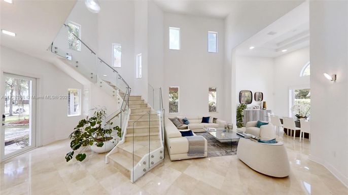 Interior, Living room, Recessed Lighting
