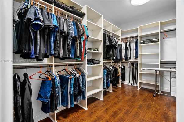 Interior, Walk-in Closets, Wood Texture Flooring