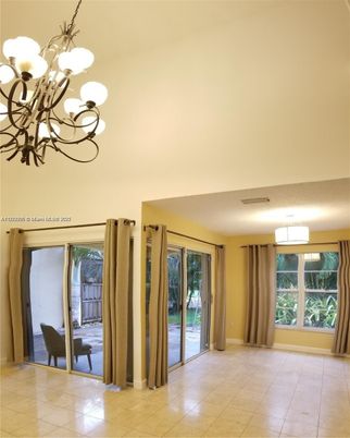 Chandelier, Empty room, Interior