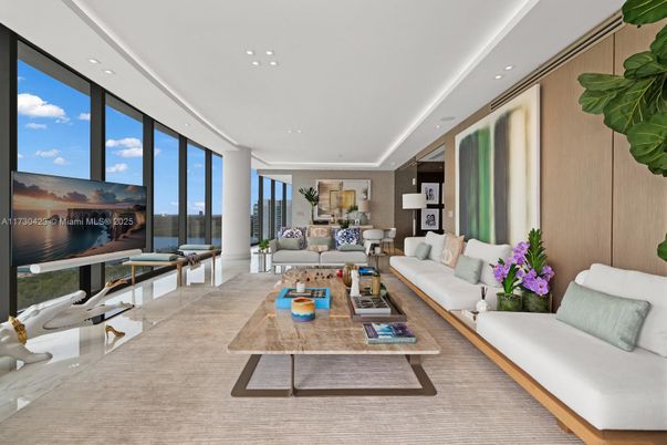 Interior, Living room, Recessed Lighting