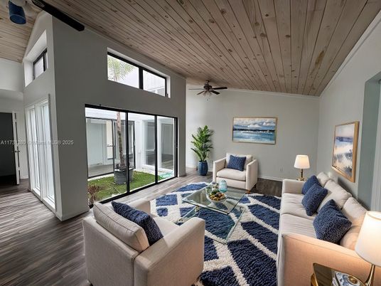 Interior, Living room, Wooden Ceilings, Wood Texture Flooring