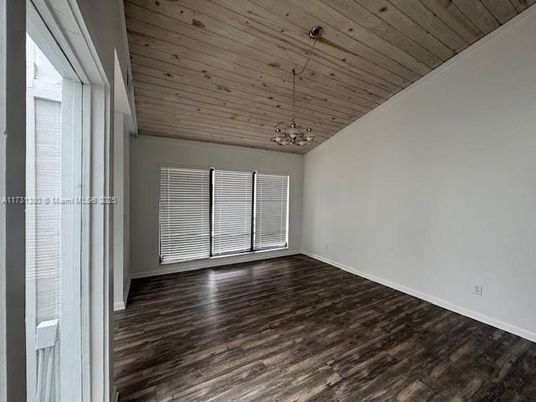 Empty room, Interior, Pendant Lights, Wooden Ceilings, Wood Texture Flooring