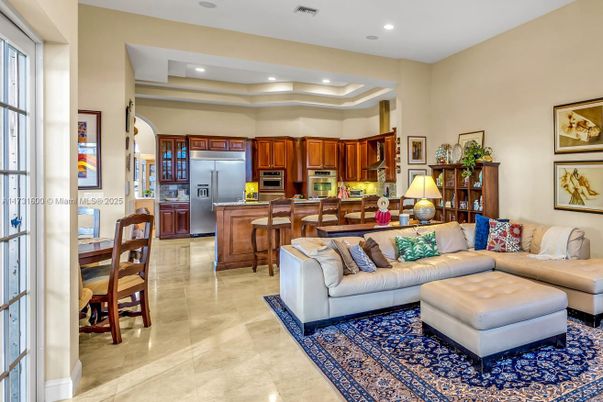 Dining room, Interior, Kitchen, Living room, Recessed Lighting, Stainless Steel Appliances