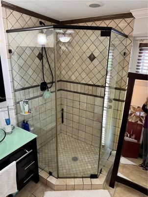 Bathroom, Glass Shower, Interior