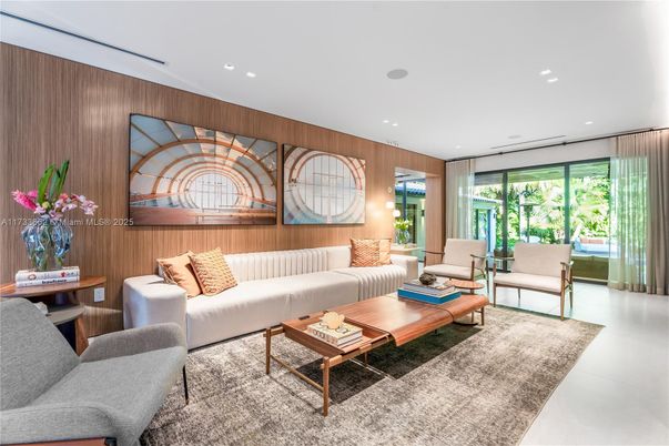 Interior, Living room, Recessed Lighting, Wooden Walls