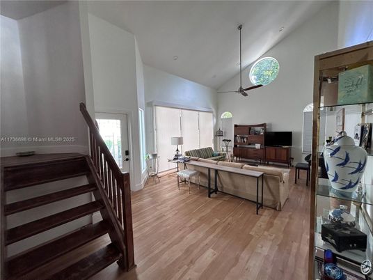 Interior, Living room, Pendant Lights, Wood Texture Flooring