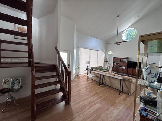 Interior, Living room, Pendant Lights, Wood Texture Flooring