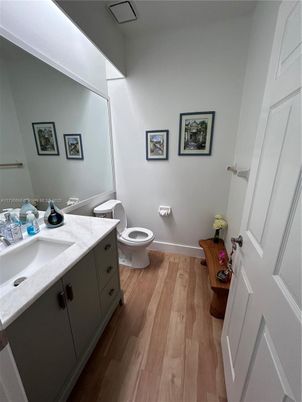 Bathroom, Dual Sink Vanities, Interior, Wood Texture Flooring