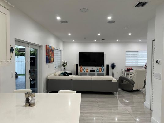 Interior, Living room, Recessed Lighting