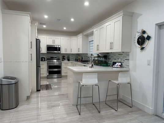 Interior, Kitchen, Recessed Lighting, Stainless Steel Appliances