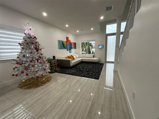 Interior, Living room, Recessed Lighting