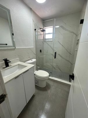 Bathroom, Glass Shower, Interior, Marble Walls